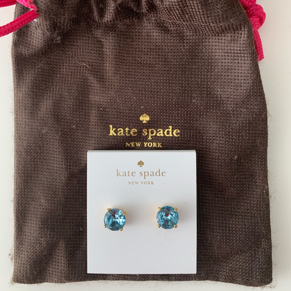 BN Kate Spade Stud Earrings (Grace Blue)